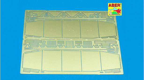 Фототравление для Panzerkampfwagen IV, Sd.Kfz.161/2, Ausf. H/J, T-IV, Krupp (боковые юбки) - 1/35 ABER 35A007. Набор афтермаркета.