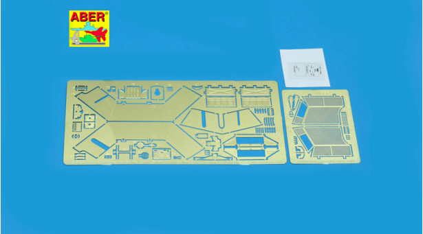Фототравление для Sd.Kfz.140/1, Sd.Kfz. 234/1, Sd.Kfz. 250/9, Sd.Kfz. 251/23 (башня) - 1/35 ABER 35A033. Набор афтермаркета