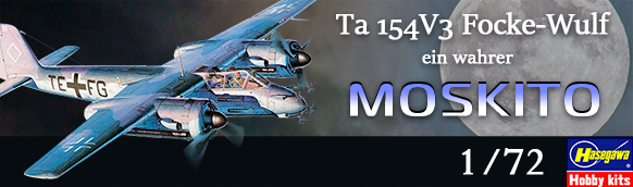Ta 154V3 Focke-Wulf, Moskito - HASEGAWA 51215 CP15 1/72