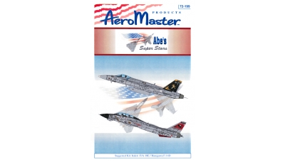 F/A-18E Boeing, Super Hornet & F-14D Grumman, Super Tomcat - AEROMASTER 72-199 1/72