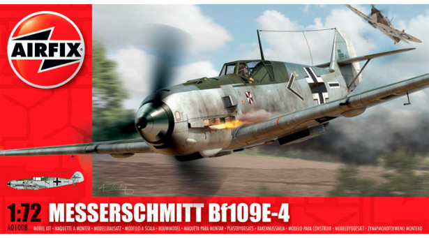 Bf 109E-4 Messerschmitt, Emil - 1/72 AIRFIX A01008