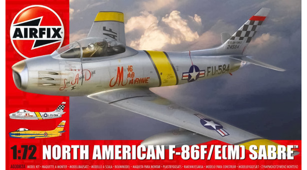 F-86F/E(M) North American Aviation (NAA), Sabre, Sabrejet - 1/72 AIRFIX A03082A