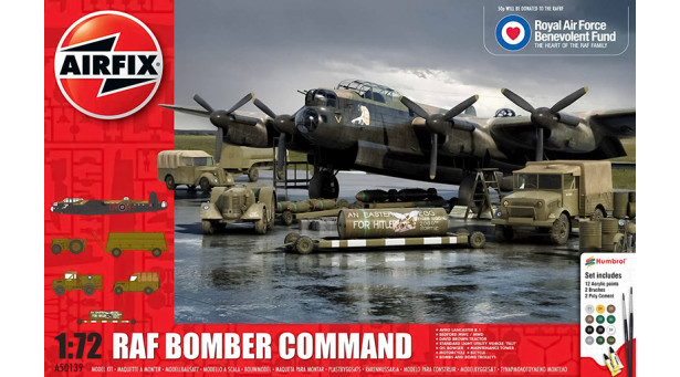 Lancaster B Mk. I Avro, Lanc / Аэродромная техника и оборудование для обслуживания тяжелых бомбардировщиков Королевских ВВС Великобритании периода Второй Мировой Войны - 1/72 AIRFIX A50139