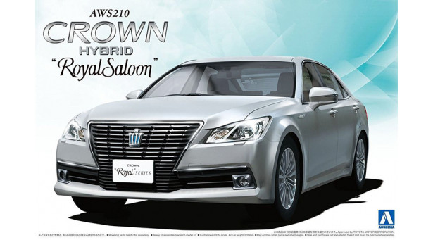 Toyota Crown Royal Saloon G Hybrid AWS210 2015 - 1/24 AOSHIMA 008454 THE BEST CAR GT No. 01 Toyota Crown Royal Saloon G Hybrid AWS210 2015 - 1/24 AOSHIMA 008454 THE BEST CAR GT No. 01