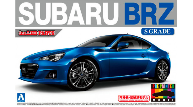 Subaru BRZ 2012 - 1/24 AOSHIMA 010075 PRE-PAINTED MODEL No. 37 Subaru BRZ 2012 - 1/24 AOSHIMA 010075 PRE-PAINTED MODEL No. 37