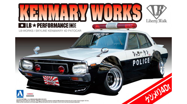 Nissan Skyline 2000GT Sedan (GC110) - 1/24 AOSHIMA 010686 LIBERTY WALK No. 7 Nissan Skyline 2000GT Sedan (GC110) - 1/24 AOSHIMA 010686 LIBERTY WALK No. 7