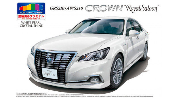 Toyota Crown Royal Saloon G GRS210/ Hybrid AWS210 2015 - 1/24 AOSHIMA 050828 PRE-PAINTED MODEL No. SP