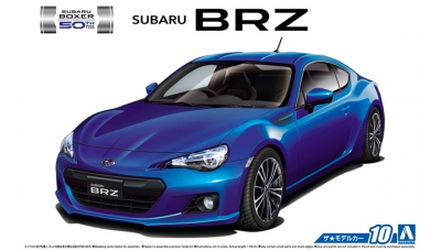 Subaru BRZ 2012 - AOSHIMA 051610 MODEL CAR No. 10 1/24 PREORD