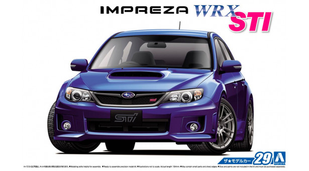 Subaru Impreza WRX STI (GR) 2007/2010 - 1/24 AOSHIMA 052358 MODEL CAR No. 29