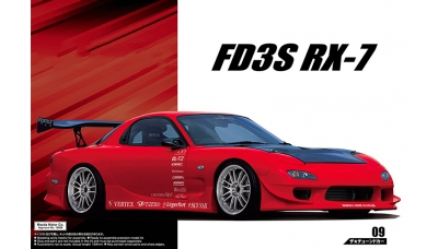 Mazda RX-7 FD3S 1999 - AOSHIMA 052396 TUNED CAR No. 9 1/24 PREORD