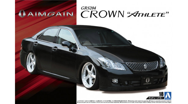 Toyota Crown Athlete GRS204 2008 - 1/24 AOSHIMA 053102 TUNED CAR No. 18