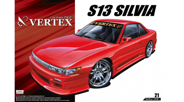 Nissan Silvia PS13 1991 - 1/24 AOSHIMA 053348 TUNED CAR No. 21