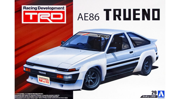 Toyota Sprinter Trueno AE86 1985 - 1/24 AOSHIMA 053607 TUNED CAR No. 29 Toyota Sprinter Trueno AE86 1985 - 1/24 AOSHIMA 053607 TUNED CAR No. 29