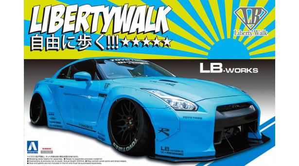 Nissan GT-R R35 2014 - 1/24 AOSHIMA 054024 LIBERTY WALK No. 9