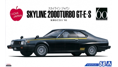 Nissan Skyline 2000 Turbo GT-E/S Hardtop (KHGC211) 1981 - AOSHIMA 054338 MODEL CAR No.56 1/24