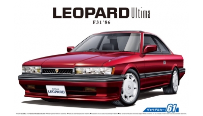 Nissan Leopard 3.0 Ultima (UF31) 1986 - AOSHIMA 054826 MODEL CAR No. 61 1/24