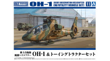 OH-1 Kawasaki, Ninja & Toyota 2TD20 Tow Tractor - AOSHIMA 066041 No. 11 1/72