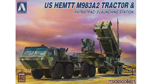 M983A2 Launching station & PAC-3 (MIM-104F) Patriot Raytheon surface-to-air missile (SAM) system - 1/72 AOSHIMA-MODELCOLLECT 097922/UA72080