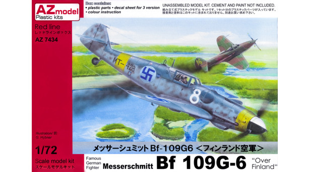 Bf 109G-6 Messerschmitt, Gustav - 1/72 AZ MODEL AZ7434 Bf 109G-6 Messerschmitt, Gustav - 1/72 AZ MODEL AZ7434