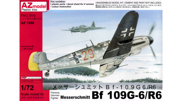 Bf 109G-6/R6 Messerschmitt, Gustav - 1/72 AZ MODEL AZ7460 Bf 109G-6/R6 Messerschmitt, Gustav - 1/72 AZ MODEL AZ7460