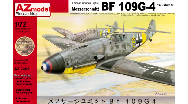 Bf 109G-4 Messerschmitt, Gustav - 1/72 AZ MODEL AZ7469 Bf 109G-4 Messerschmitt, Gustav - 1/72 AZ MODEL AZ7469