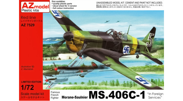 M.S.406 Morane-Saulnier - 1/72 AZ MODEL AZ7529