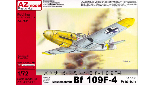 Bf 109F-4 Messerschmitt, Friedrich - 1/72 AZ MODEL AZ7531 Bf 109F-4 Messerschmitt, Friedrich - 1/72 AZ MODEL AZ7531