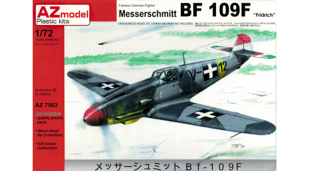 Bf 109F-4 Messerschmitt, Friedrich - 1/72 AZ MODEL AZ7563 Bf 109F-4 Messerschmitt, Friedrich - 1/72 AZ MODEL AZ7563