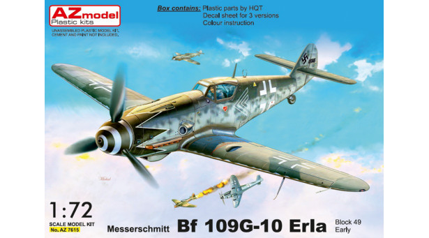 Bf 109G-10 Messerschmitt, Gustav - 1/72 AZ MODEL AZ7615