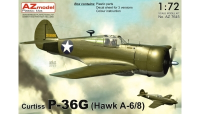 Hawk H75A-6/8/P-36G Curtiss - AZ MODEL AZ7645 1/72