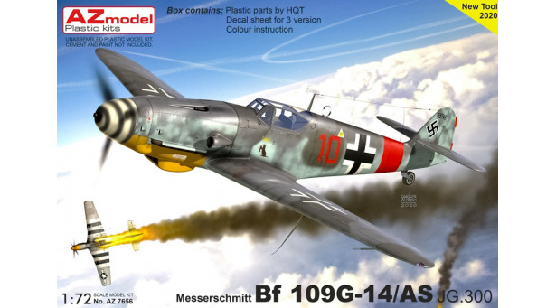 Bf 109G-14/AS Messerschmitt, Gustav - 1/72 AZ MODEL AZ7656 Bf 109G-14/AS Messerschmitt, Gustav - 1/72 AZ MODEL AZ7656