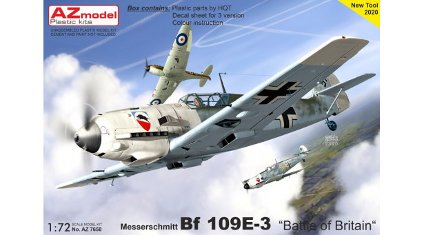 Bf 109E-3 Messerschmitt, Emil - 1/72 AZ MODEL AZ7658