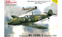 Bf 109E-3 Messerschmitt - AZ MODEL AZ7665 1/72