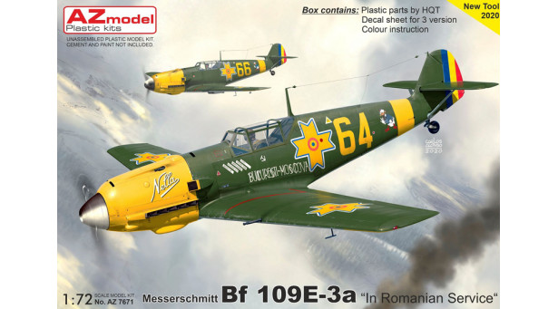 Bf 109E-3a Messerschmitt, Emil - 1/72 AZ MODEL AZ7671