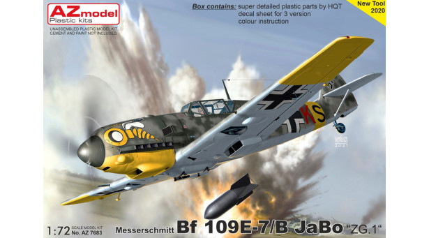 Bf 109E-7 Messerschmitt, Emil - 1/72 AZ MODEL AZ7683