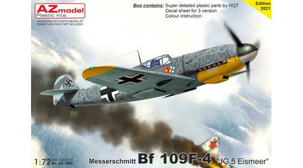 Bf 109F-4 Messerschmitt, Friedrich - 1/72 AZ MODEL AZ7685