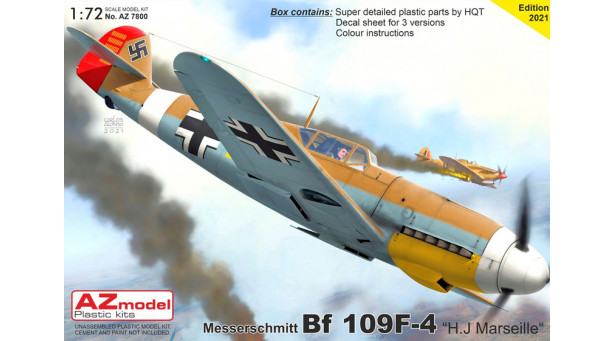 Bf 109F-4 Messerschmitt, Friedrich - 1/72 AZ MODEL AZ7800