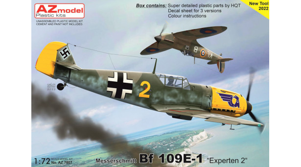 Bf 109E-1 Messerschmitt, Emil - 1/72 AZ MODEL AZ7807 Bf 109E-1 Messerschmitt, Emil - 1/72 AZ MODEL AZ7807