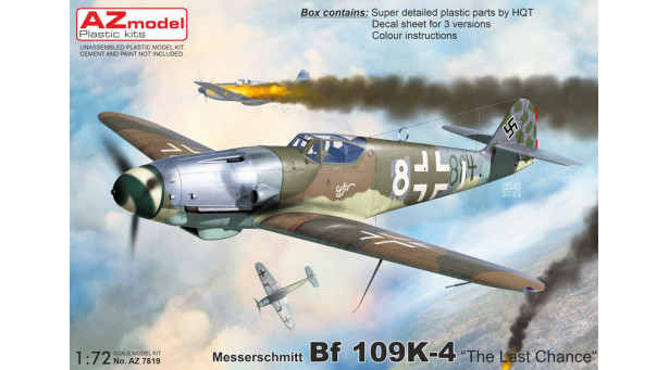 Bf 109K-4 Messerschmitt, Kurfürst - 1/72 AZ MODEL AZ7819