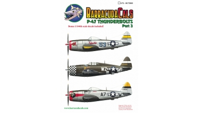 P-47D Republic, Thunderbolt - BARRACUDACALS BC72003 1/72