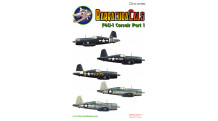 F4U-1/1A Corsair - BARRACUDACALS BC72010 1/72