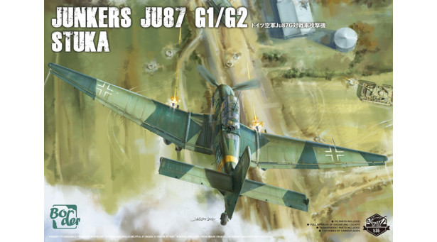 Ju 87G-1/2 Junkers, Stuka - 1/35 BORDER MODEL BF-002