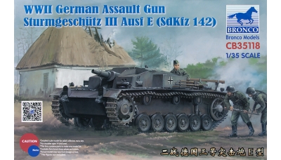 Sturmgeschütz III, Sd.Kfz. 142 Ausf. E, StuG III - BRONCO CB35118 1/35