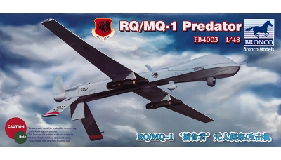 MQ-1A & RQ-1B General Atomics, Predator - BRONCO FB4003 1/48