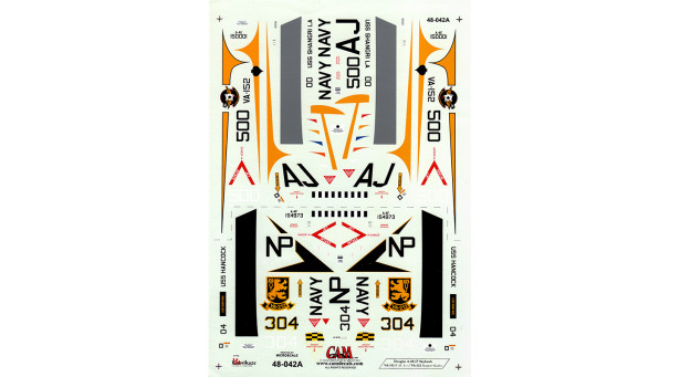 A-4E/F Douglas, Skyhawk, Scooter - 1/48 CAM DECALS 48-042