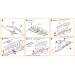 Истребитель КБ Лавочкина Тип 5. Закрылки (CLEAR PROP) - 1/72 CLEAR PROP CPA72012