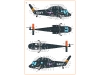 UH-2A (HU2K-1) / UH-2B / SH-2D Kaman, Seasprite - CLEAR PROP CPD72001 1/72