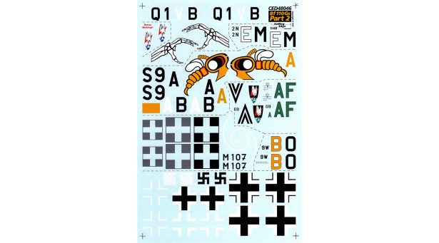 Bf 110G-2/G-4 Messerschmitt - 1/48 CUTTING EDGE CED48046