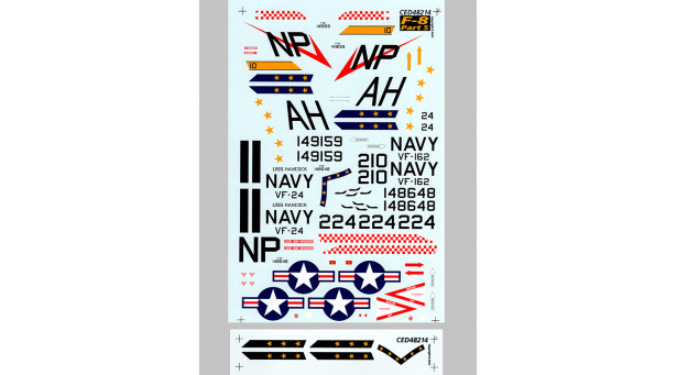 F-8E/H Vought, Crusader - 1/48 CUTTING EDGE CED48214