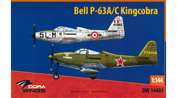 P-63A/C Bell, Kingcobra - 1/144 DORA WINGS DW14401 P-63A/C Bell, Kingcobra - 1/144 DORA WINGS DW14401